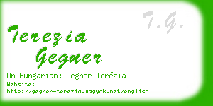 terezia gegner business card